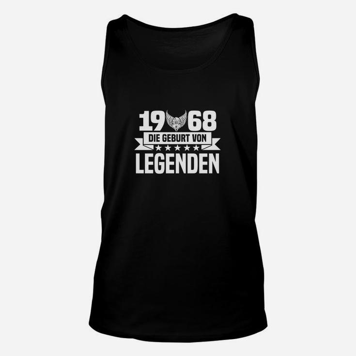 1968 Die Geburt von Legenden Schwarzes Unisex TankTop, Retro Design Tee