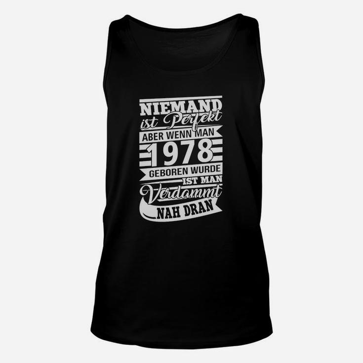 1978 Geburtsjahr Herren Unisex TankTop, Nostalgischer Jahrgang Spruch