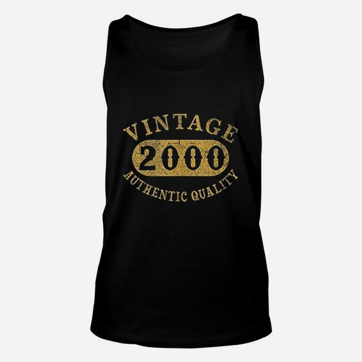 2000 Vintage 22 Years Old 22nd Birthday Anniversary Gift  Unisex Tank Top