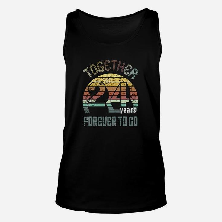 24th Years Wedding Anniversary Gifts For Couples Matching Unisex Tank Top