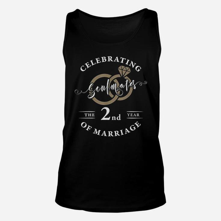 2nd Wedding Anniversary 2 Years Of Marriage Gift Unisex Tank Top