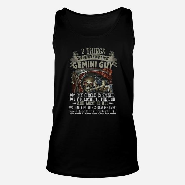 3 Things You Should Know About Gemini Guy Unisex Tank Top