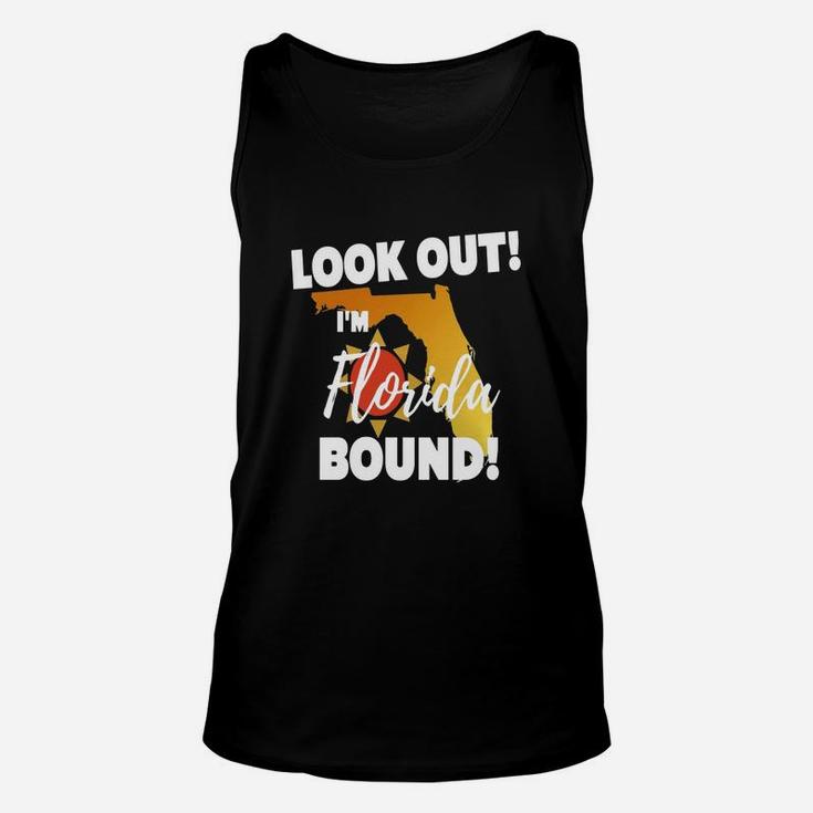 40 Familylook Out I'm Florida Bound Family Vacation Funny T-shirt Unisex Tank Top