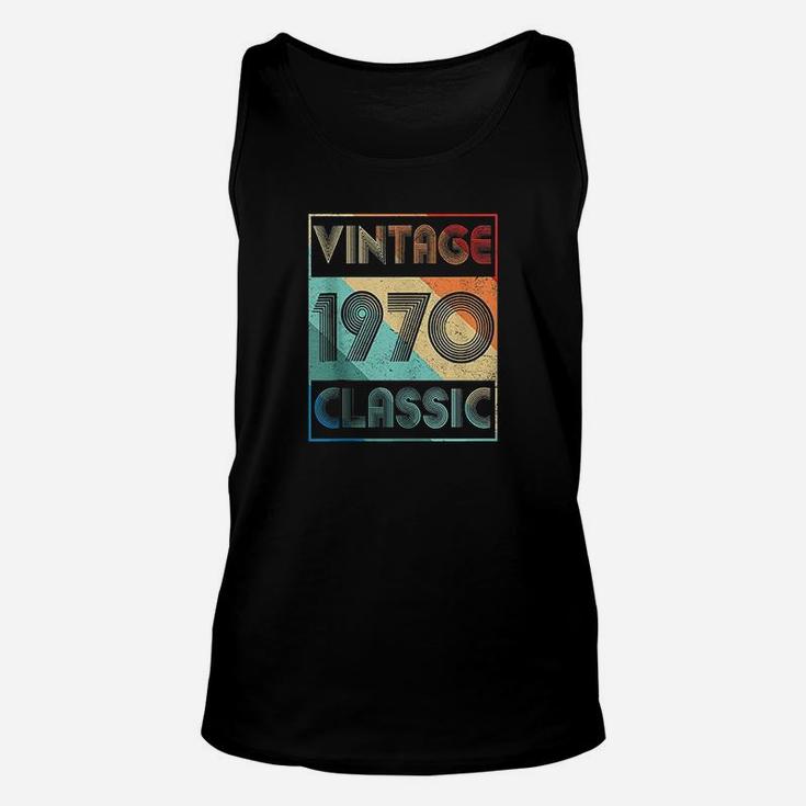 52 Year Old Birthday Gift Vintage Classic Born In 1970 Gifts  Unisex Tank Top
