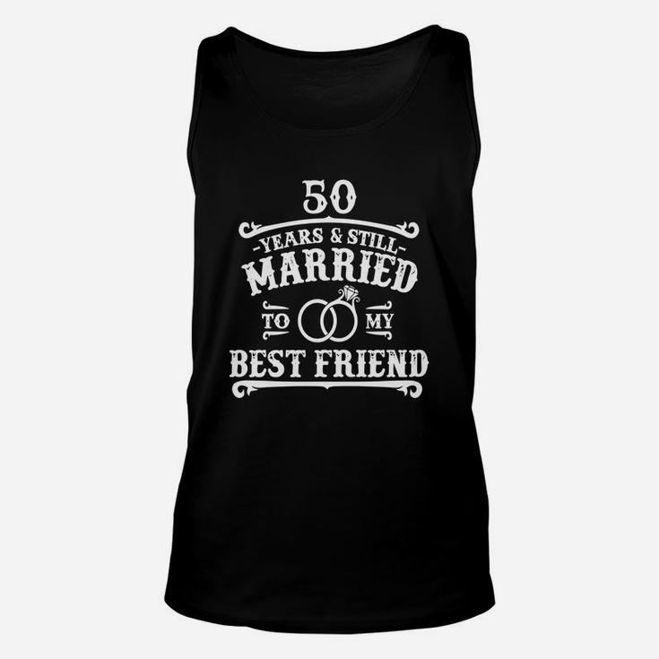 50th Wedding Anniversary T-shirt For Husbandwife Unisex Tank Top