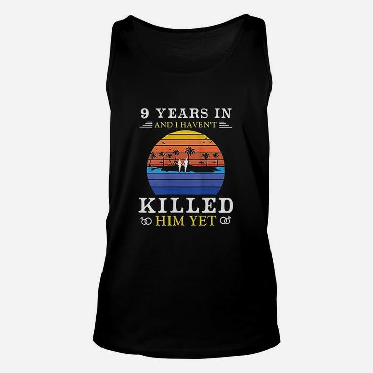 9 Years Wedding Anniversary Gift Idea For Her Funny Wife Unisex Tank Top