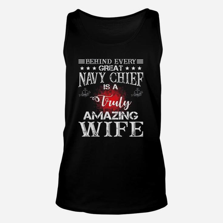 A Truly Amazing Wife Navy Chief Unisex Tank Top