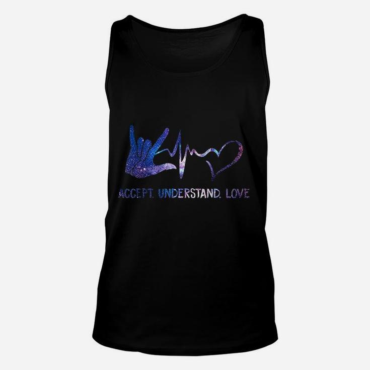 Accept Understand Love Asl I Love You Sign Language Unisex Tank Top