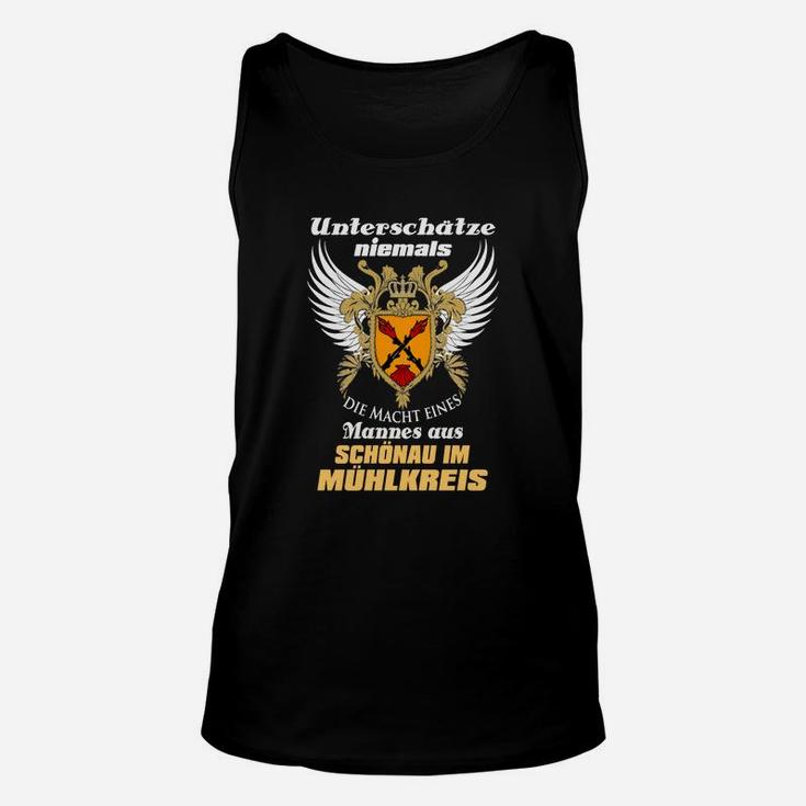 Adler Schwarzes Unisex TankTop - Stolzer Spruch über Schönau im Mühlkreis Männer