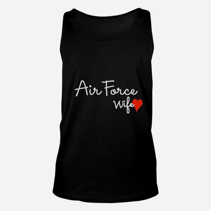 Air Force Wife Proud Military Spouse Usa Family Patriotic Unisex Tank Top