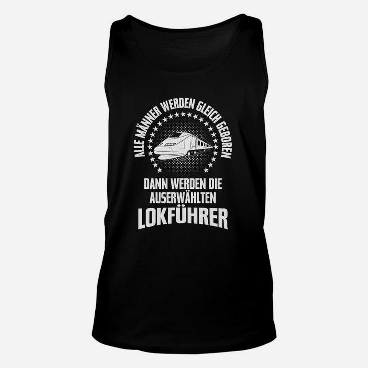 Alle Männer zu Lokführern Unisex TankTop, Exklusives Design für Eisenbahnfans