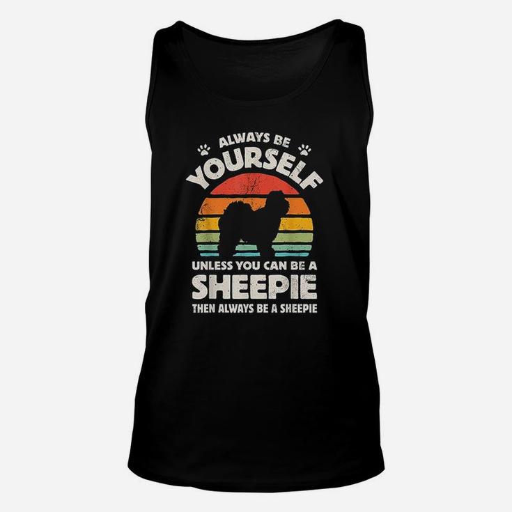 Always Be Yourself Sheepie Old English Sheepdog Vintage Unisex Tank Top