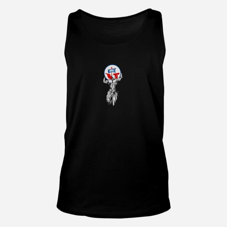 Amerikanischer Adler Emblem Schwarzes Unisex TankTop, Trendiges Adler Motiv Tee