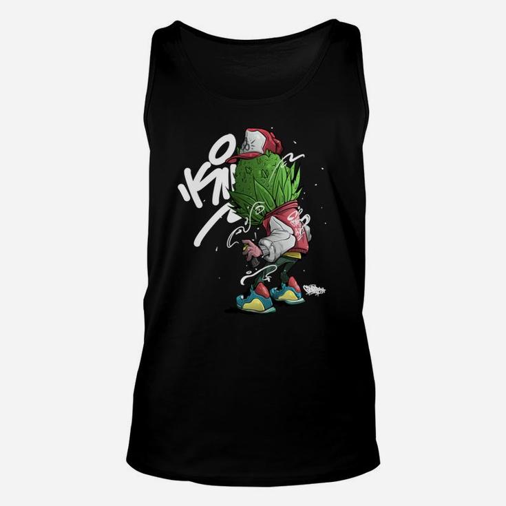 Anime-Charakter Design Unisex TankTop in Schwarz für Herren und Damen