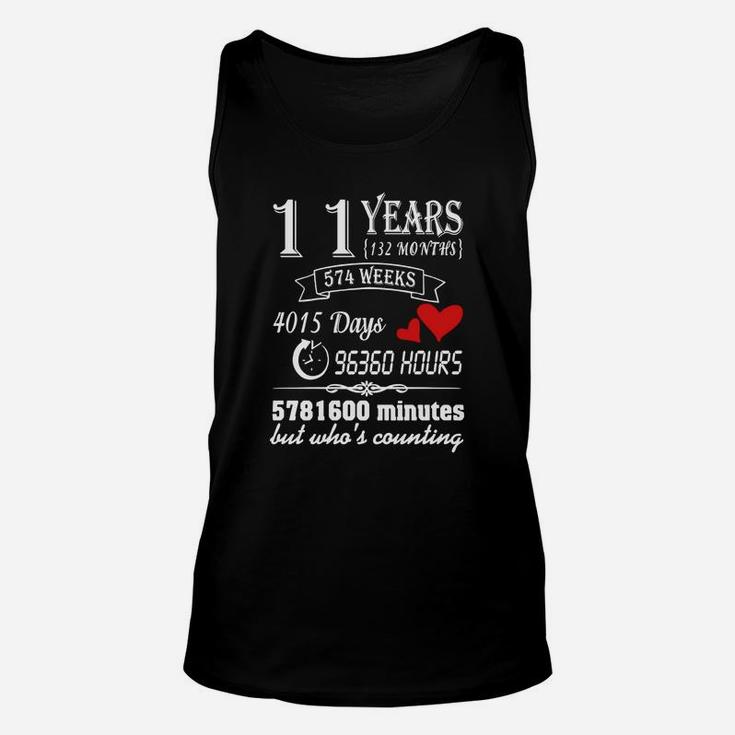 Anniversary Gift 11th T-shirt 11 Years Wedding Marriage Gift Unisex Tank Top