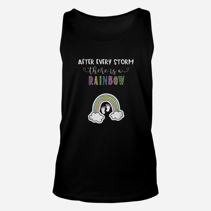 Announcement For Rainbow Baby After Storm Unisex Tank Top