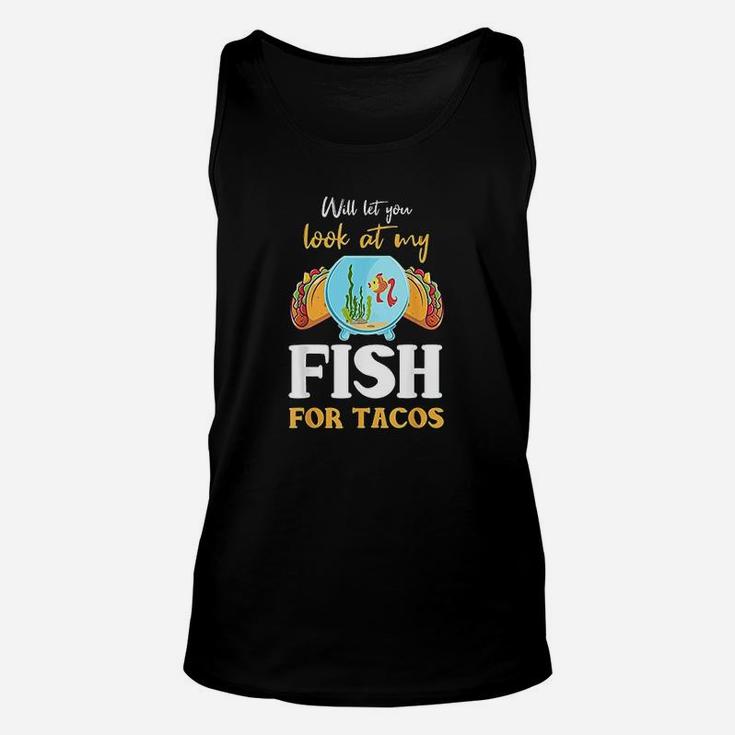 Aquarium Fish Lover Shirt Funny Taco Quote Aquarist Unisex Tank Top