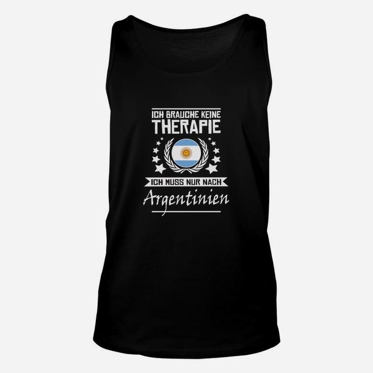 Argentinien Therapie Spruch Unisex TankTop, Lustiges Reise-Outfit