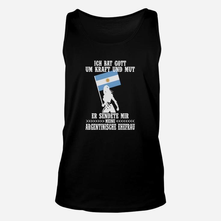 Argentinische Hündin Lustiges Unisex TankTop, Witziger Spruch Tee - Schwarz