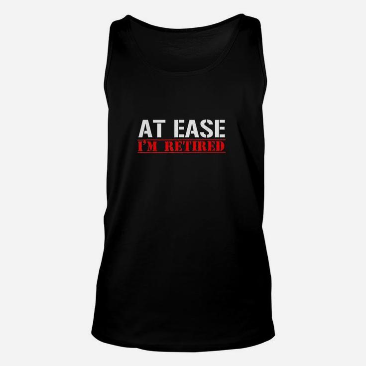 At Ease Im Retired Funny Army Veteran Gift Unisex Tank Top