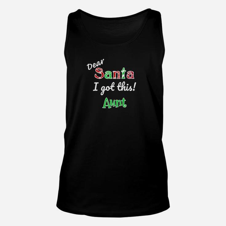 Aunt Elf Got This Santa Holiday Christmas Unisex Tank Top