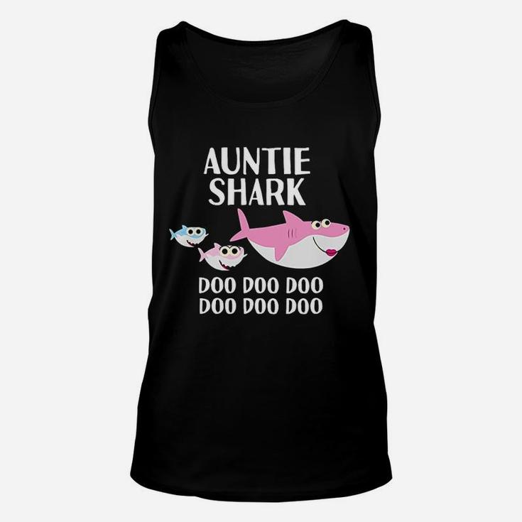 Auntie Shark Doo Doo Aunt Gifts For Day Niece Unisex Tank Top