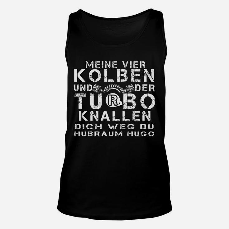 Auto-Enthusiasten Schwarzes Unisex TankTop, Turbo Spruch für Herren