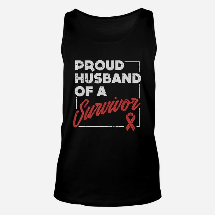 Awareness Support Aneurysm Proud Husband Survivor Unisex Tank Top