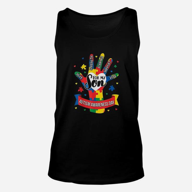 Awareness Women Mom Dad Puzzle Lover Gift Unisex Tank Top