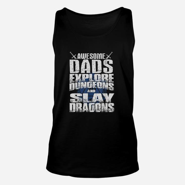 Awesome Dads Explore Dungeons, best christmas gifts for dad Unisex Tank Top