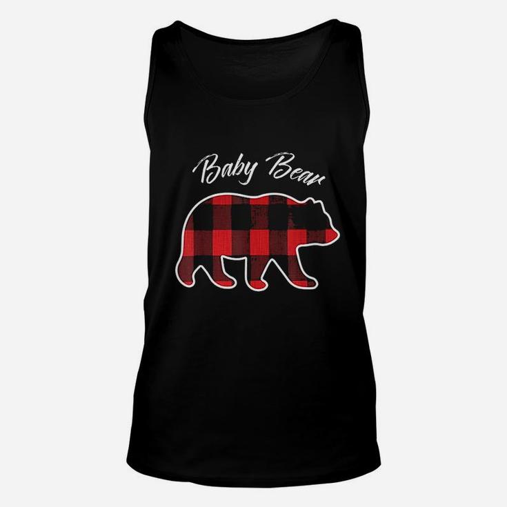 Baby Bear | Matching Family Christmas Red Unisex Tank Top