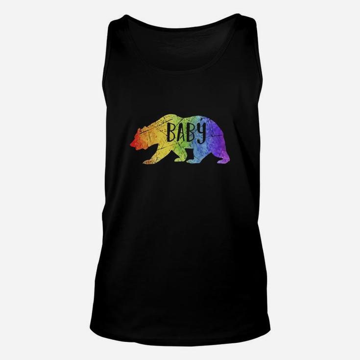 Baby Bear Rainbow Lgbt T-shirt - Lesbian Gay Pride Gift Unisex Tank Top
