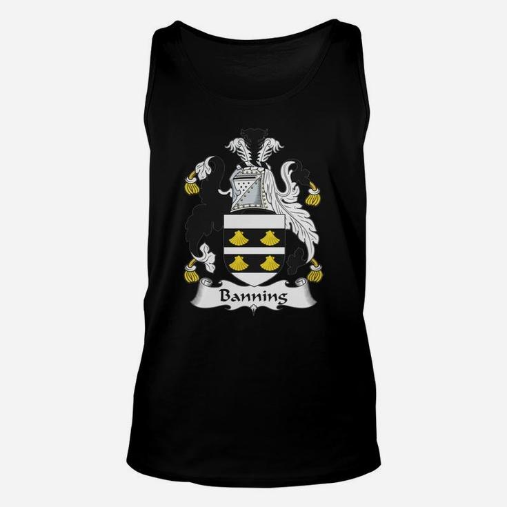 Banning Family Crest / Coat Of Arms British Family Crests Unisex Tank Top