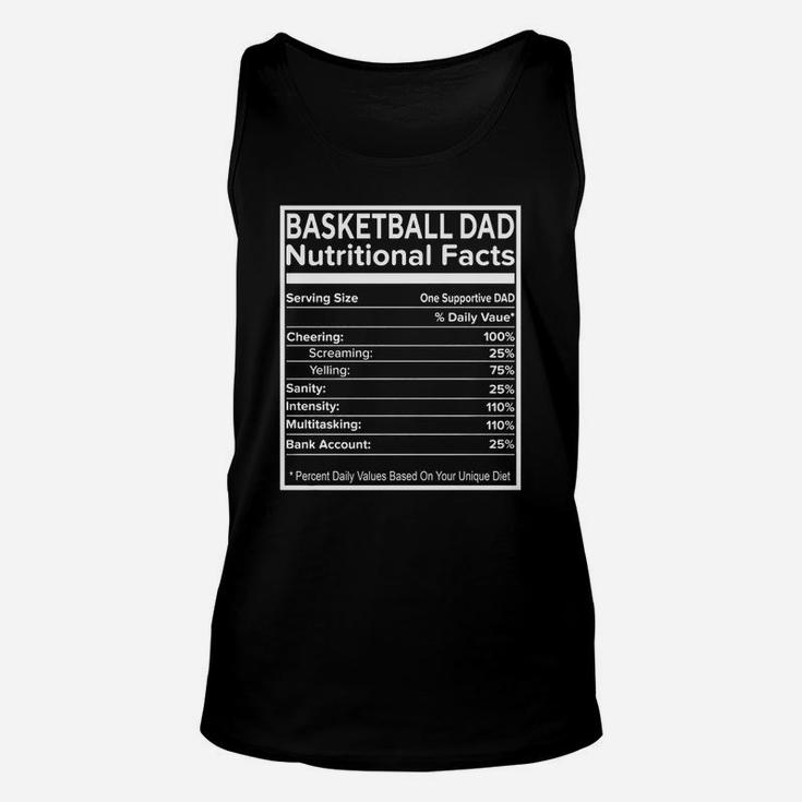 Basketball Dad T-shirt Basketball Dad Nutritional Fact Shirt Black Youth B077xghj14 1 Unisex Tank Top