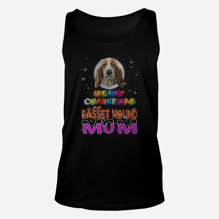 Basset Hound Mom,basset Hound Ugly Christmas Sweater,basset Hound Christmas Eve,basset Hound Noel,basset Hound Merry Christmas Unisex Tank Top