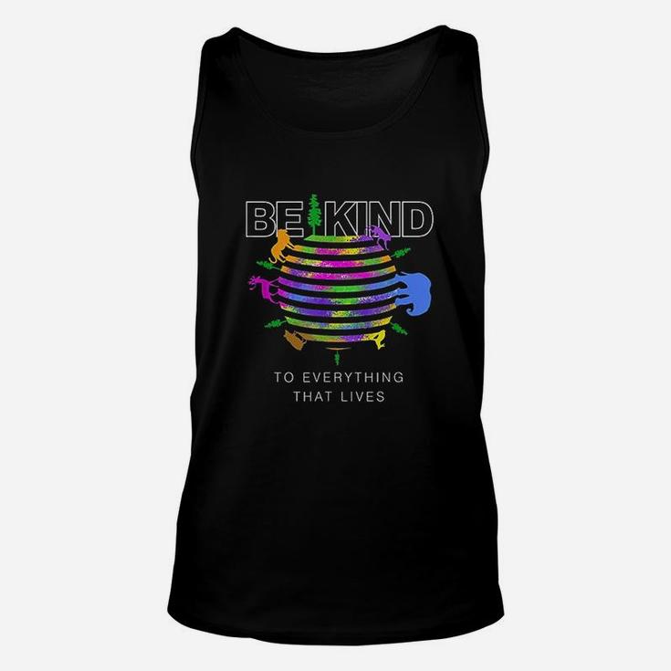 Be Kind To Everything That Lives World Watercolor Unisex Tank Top