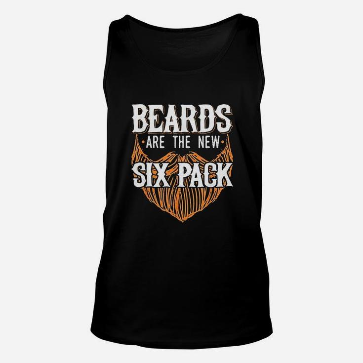 Beards Are The New Six Pack Funny Beard Lover Men Dad Uncle Unisex Tank Top