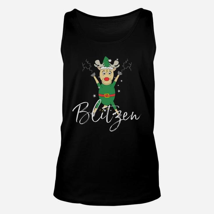Beautiful Blitzen Cute Reindeer Funny Christmas Group Set Tee Shirt Unisex Tank Top