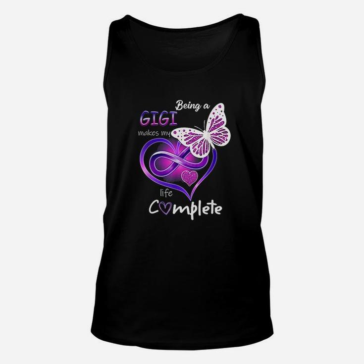 Being A Gigi Makes My Life Complete Butterfly Gigi Gift Unisex Tank Top