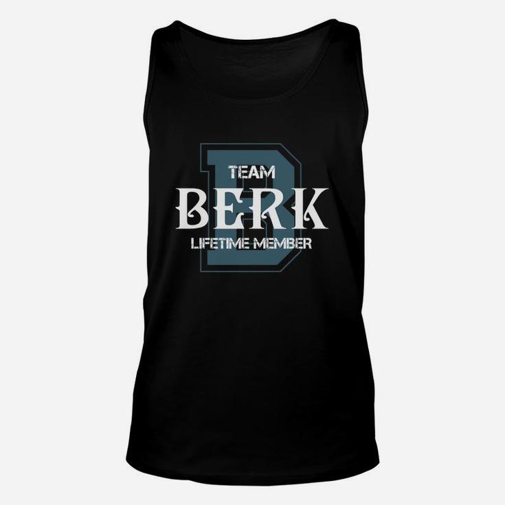 Berk Shirts - Team Berk Lifetime Member Name Shirts Unisex Tank Top