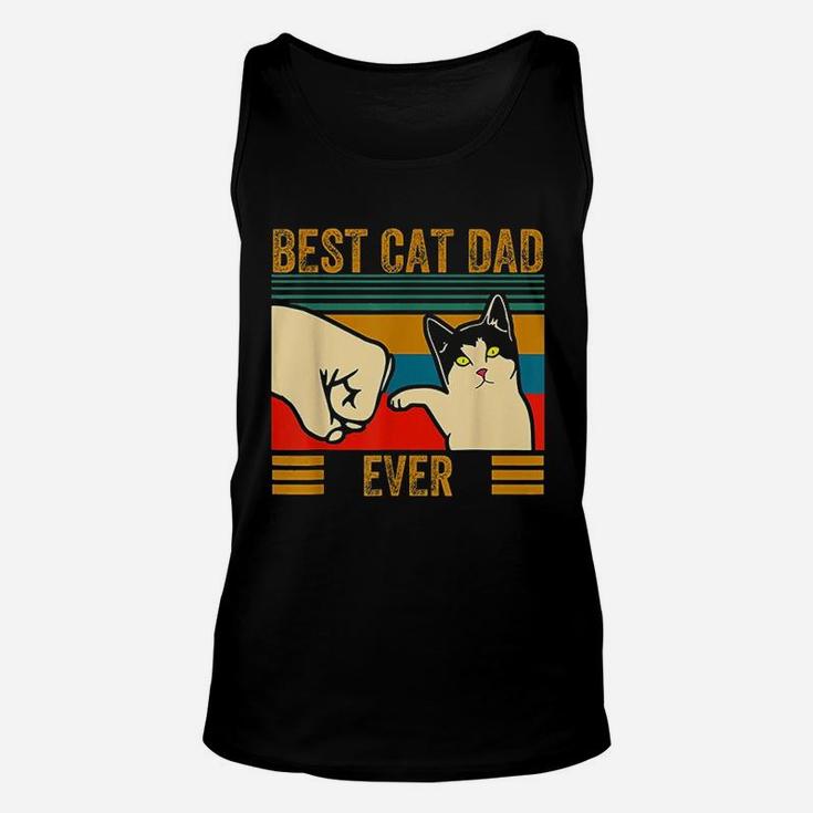 Best Cat Dad Ever Men Bump Fit Fathers Day Unisex Tank Top