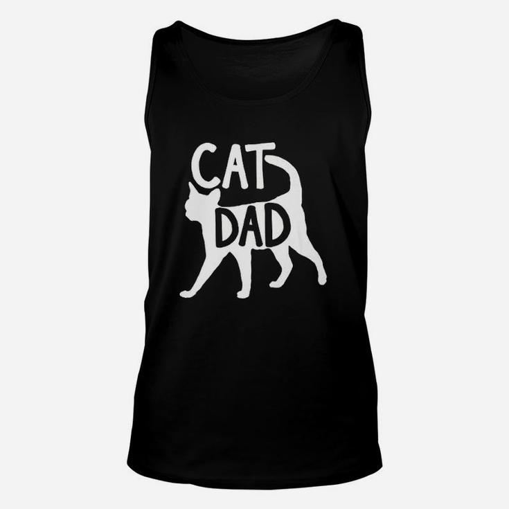 Best Cat Dad Fathers Day Men Kitty Daddy Papa Christmas Gift Unisex Tank Top