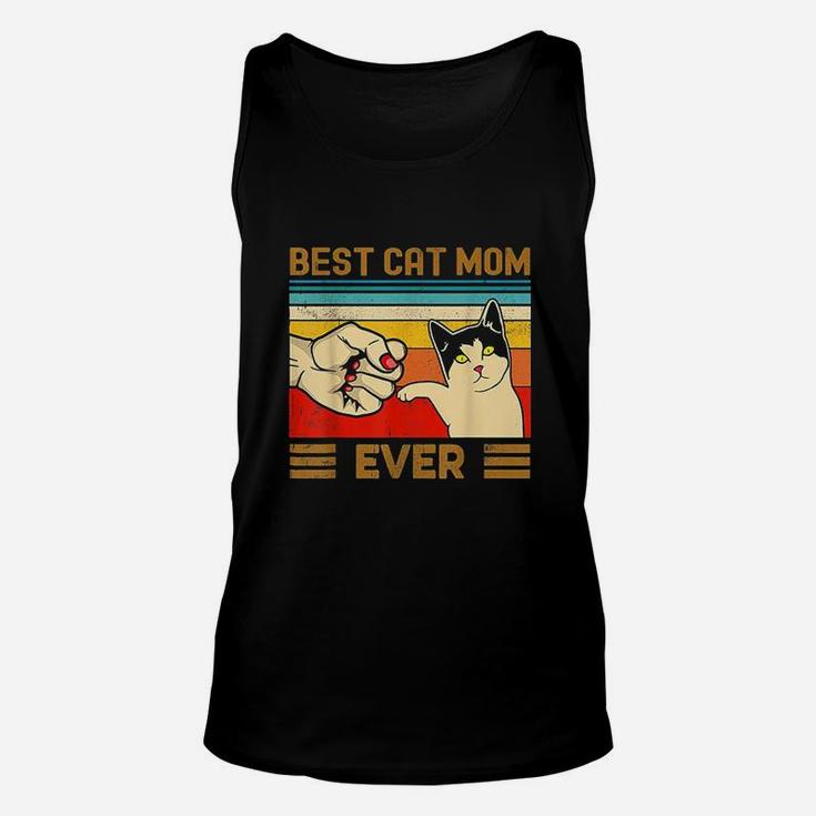 Best Cat Mom Ever Funny Cat Mom Mother Vintage Gift Unisex Tank Top