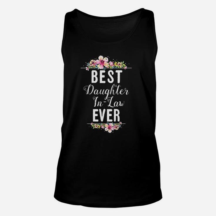 Best Daughter In Law Ever Floral Design Family Matching Gift Unisex Tank Top