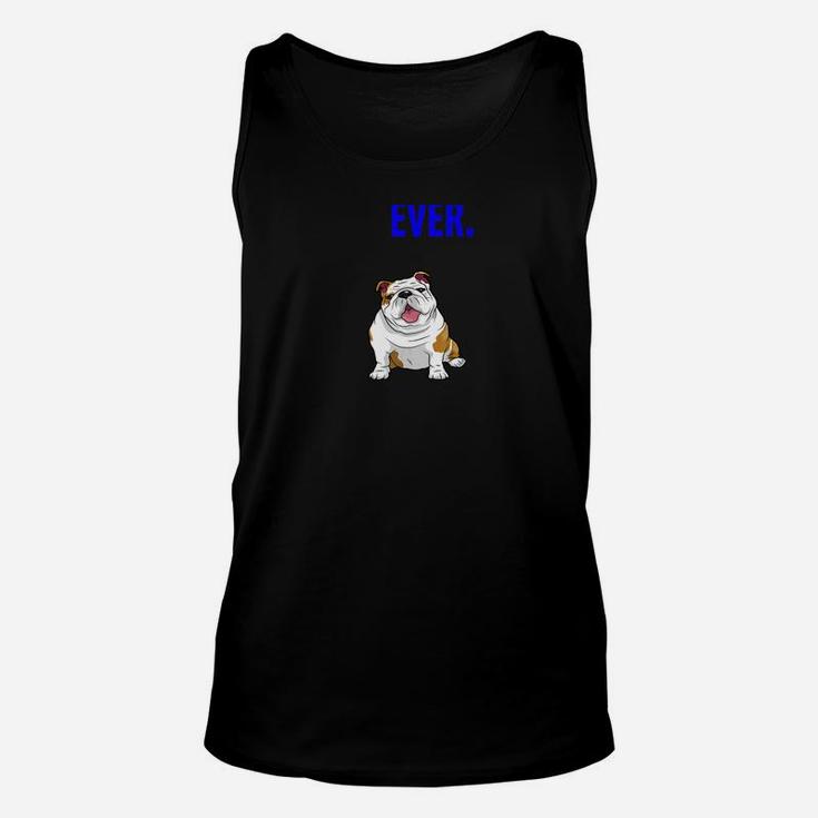 Best Dog Dad Ever Funny English Bulldogs Pups Back Unisex Tank Top