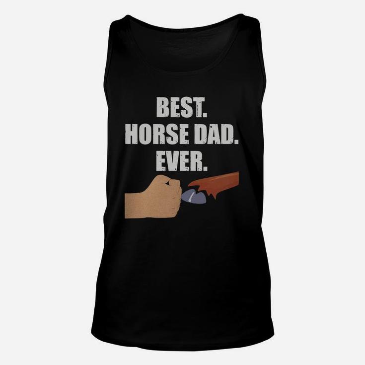 Best Horse Dad Shirt- Faithful Hoof Fist Bump Tee Unisex Tank Top
