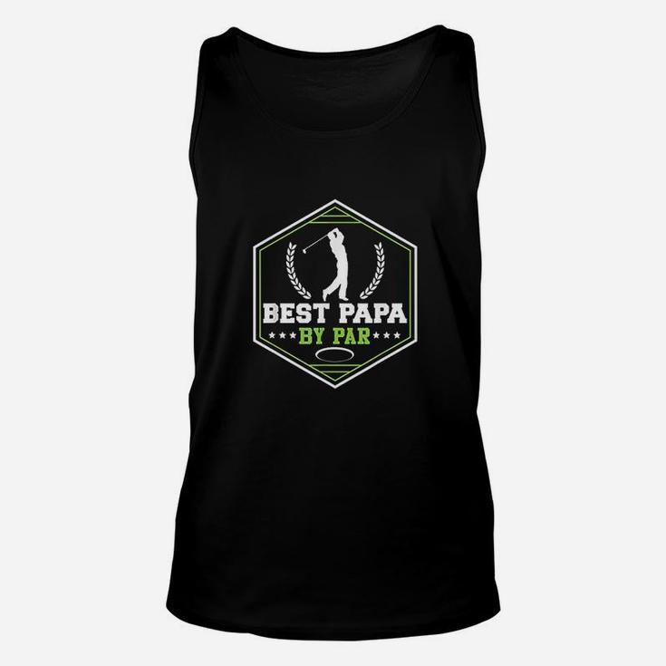 Best Papa By Par Golf Funny Golf Gift Unisex Tank Top