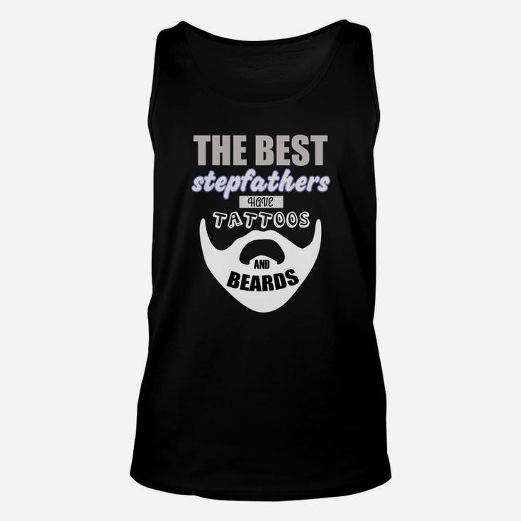 Best Stepfather Beards Tattoo Gift Step Dad Daddy Tee Unisex Tank Top