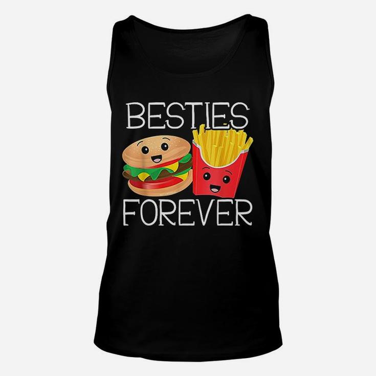 Besties Forever Hamburger French Fries Best Friends Unisex Tank Top