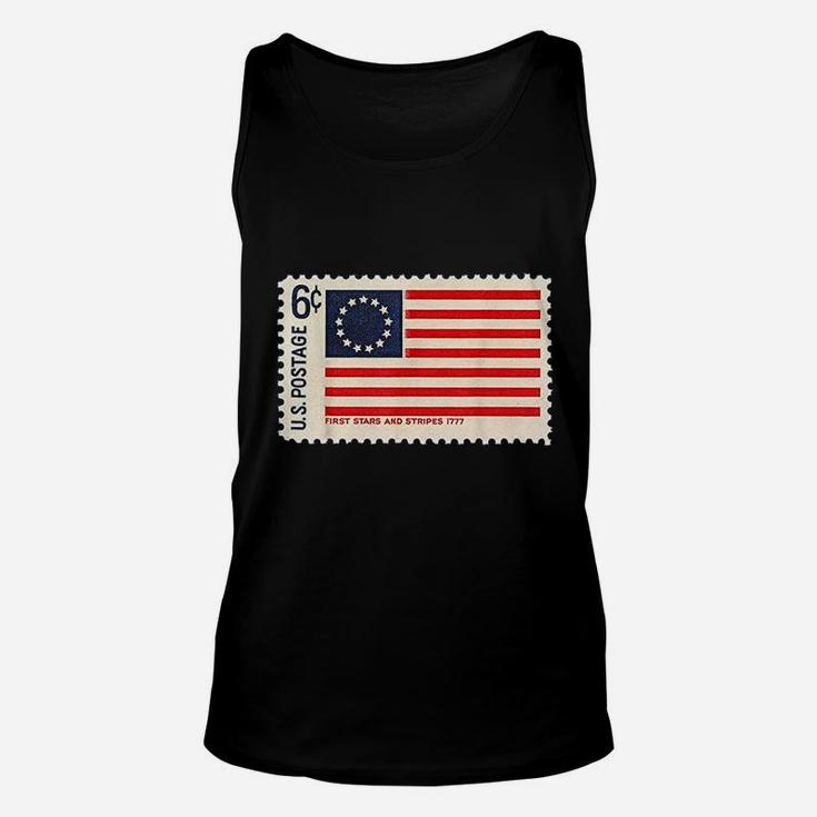 Betsy Ross American Us Flag Usa Revolutionary Slavery Stamp Unisex Tank Top